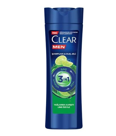 Clear Şampuan & Duş Jeli 350ml Yağlanma Karşıtı Lime
