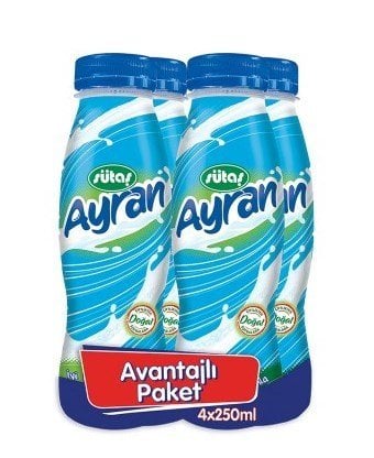 Sütaş Genç Şişe Ayran 4x250 Ml