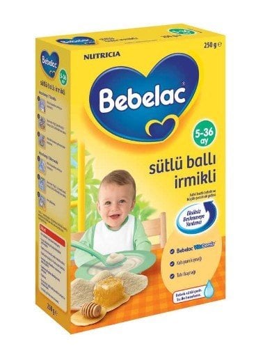 Bebelac Kaşık Maması Sütlü Ballı İrmikli 250 Gr
