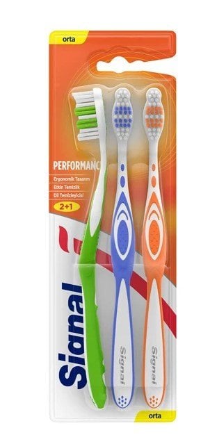 Signal Performance 2+1 Orta Diş Fırçası