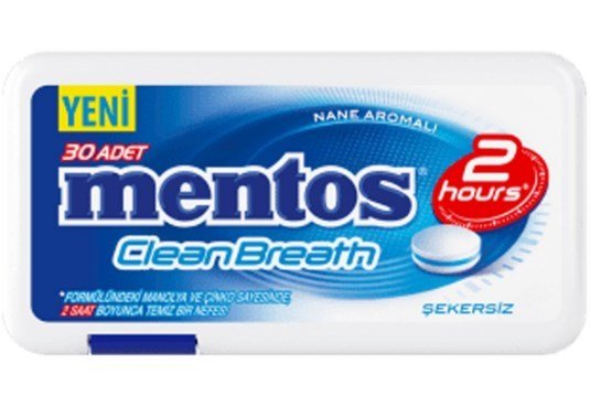 Mentos Clean Breath Nane Aromalı 21 Gr 30'lu
