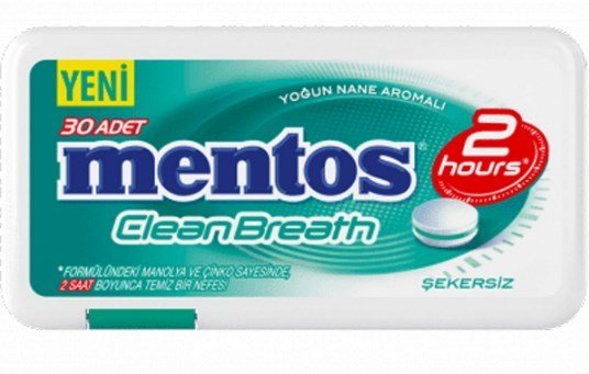 Mentos Clean Breath Yoğun Nane 21 Gr 30'lu