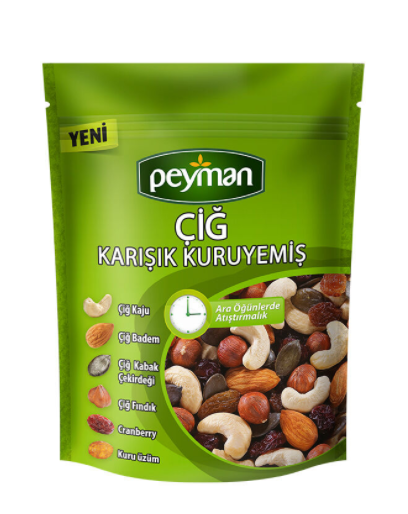 Peyman Çiğ Karışık Kuruyemiş 70gr
