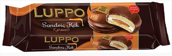 Şölen Luppo Sandviç Kek Karamelli 8'li