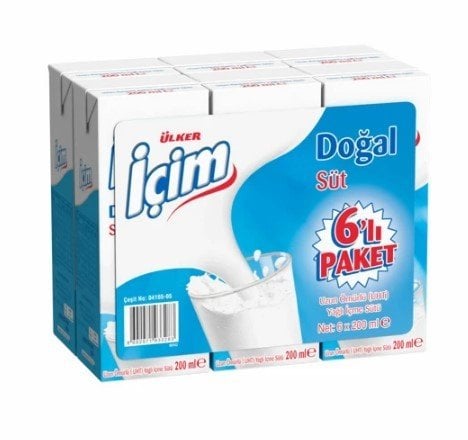 İçim Sade Süt 6x200 Ml