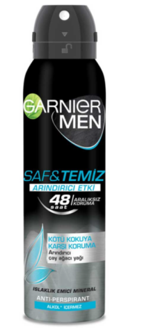Garnier Deo 150ml Men Saf&Temiz