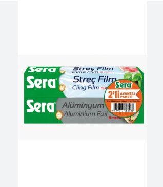 Sera Streç Film 15mt + Aluminyum Folyo 8mt