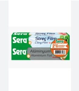 Sera Streç Film 15mt + Aluminyum Folyo 8mt