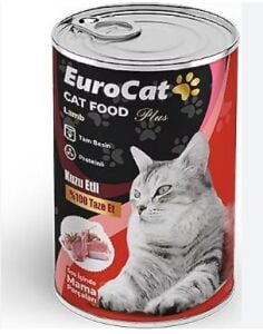Ecocat Kedi Maması Yetişkin Kuzu Etli Konserve 400gr