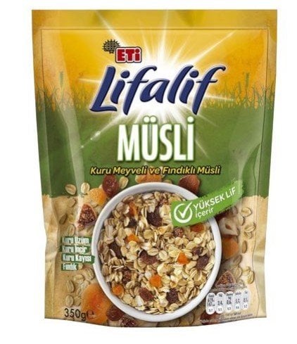 Eti Lifalif Kuru Meyveli Fındıklı Yulaf Ezmesi 350 Gr
