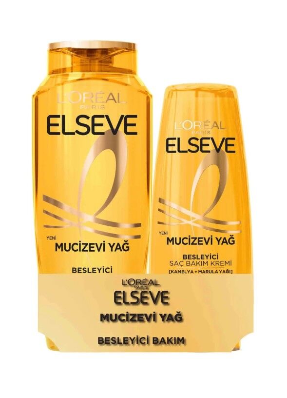 Elseve Şampuan Mucizevi Yağ 300ml + Saç Kremi 175ml
