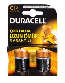 Duracell Alkalin C Orta Boy Pil 2' li