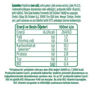 Sütaş Kaf Kefir Çilekli 1 Lt