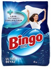 Bingo Toz Çamaşır Deterjanı Ultra Beyaz 4 kg