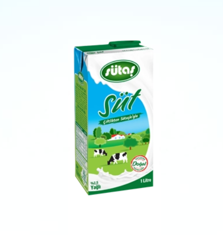 Sütaş Süt %2,5 Yağlı 1Lt