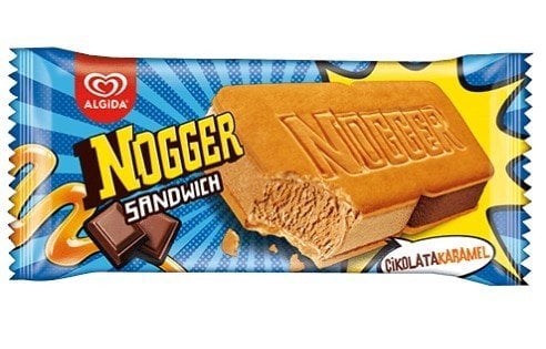 Algida Nogger Sandwich Karamel & Kakao 145 Ml