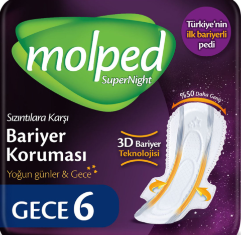 Molped Supernight Gece 6lı