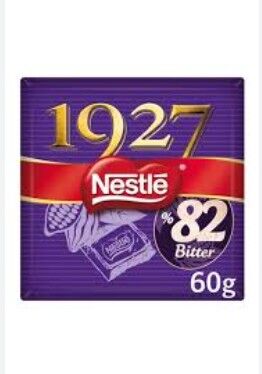Nestle 1927 Kare Çikolata %82 Kakao Bitter 60gr
