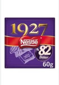 Nestle 1927 Kare Çikolata %82 Kakao Bitter 60gr