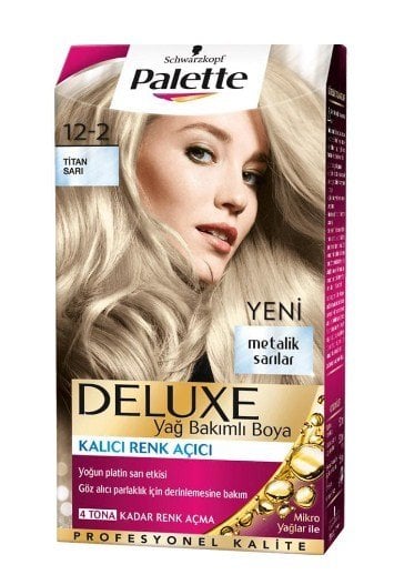 Palette Deluxe Yağ Bakımlı Saç Boyası 12.2 Titan Sarı