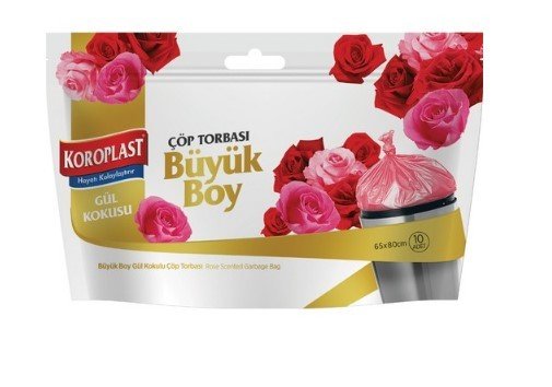 Koroplast Gül Kokulu Büyük Boy Çöp Torbası 10'lu