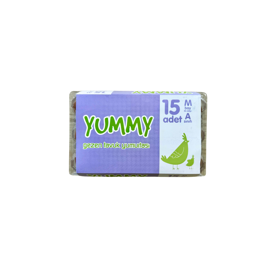 Yummy Gezen Tavuk Yumurtası Medium 15 Li