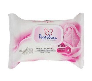 Papillion Islak Havlu Gül 100'lü