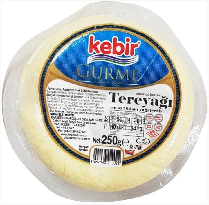 Kebir Gurme Tereyağ Tuzsuz 250 Gr