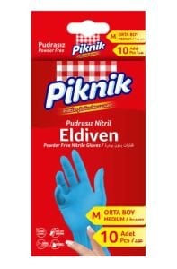 Piknik Nitril Eldiven Orta 10lu