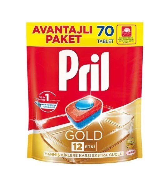 Pril Gold Tablet Deterjan 70'li