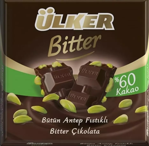 Ülker Bitter&Fıstıklı Kare (%60) 65gr