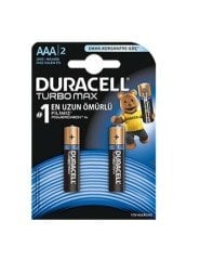 Duracell Turbo Max AAA İnce Kalem Pil 2'li