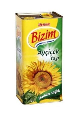 Bizim Ayçiçek Yağı Teneke 5 Lt