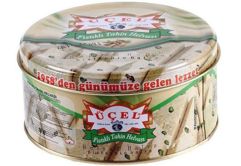 Üçel Antep Fıstıklı Tahin Helva 830 Gr Teneke