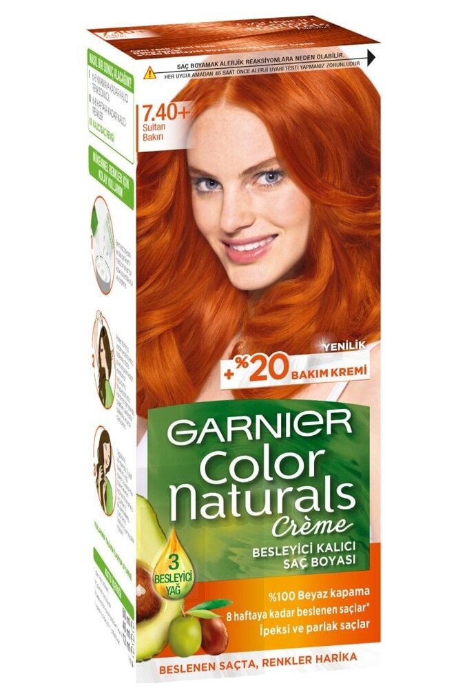 Garnier Color Natural Saç Boyası 7.40+ Sultan Bakırı
