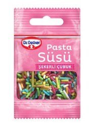 Dr. Oetker Pasta Süsü Şekerli Çubuk 10 Gr