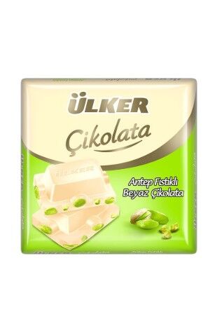 Ülker Beyaz Kare Antep Fıstıklı Çikolata 65gr