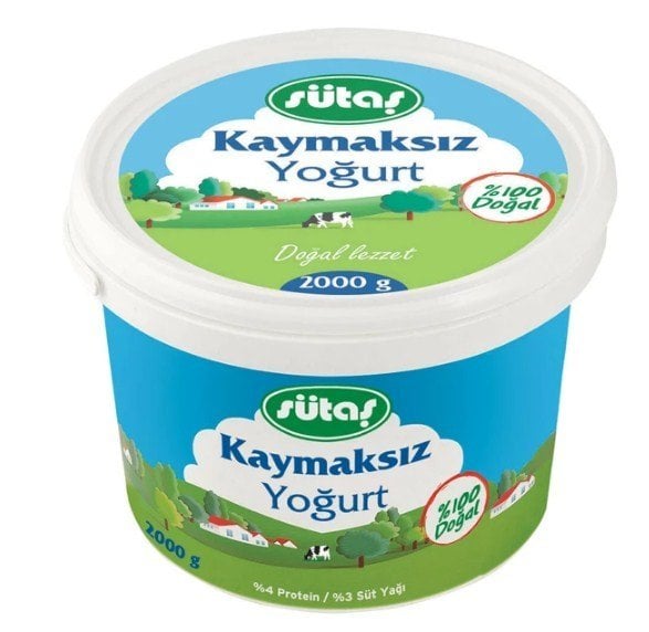 Sütaş Kaymaksız Yoğurt 2000 Gr