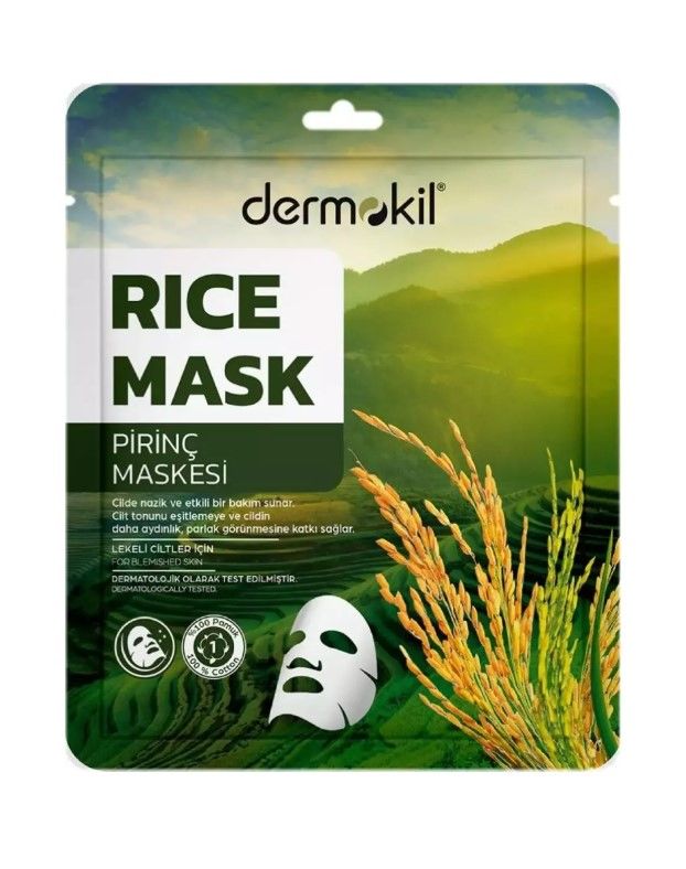 Dermokil Yüz Maskesi Pirinç & Lekeli Ciltlere 20gr