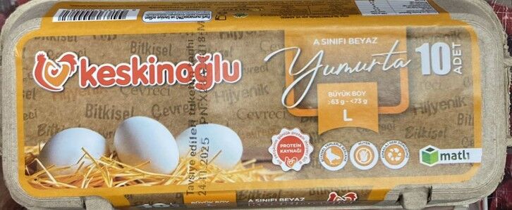 Keskinoğlu Süper Beyaz Yumurta 10'lu