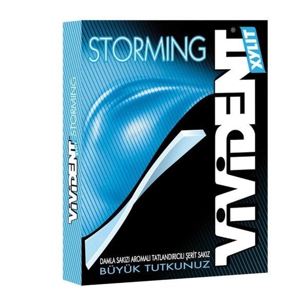 Vivident Storming Damla Sakızı Aromalı 12'li
