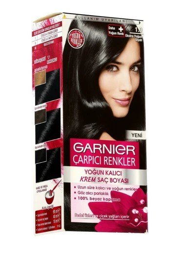 Ganier Çarpıcı Renkler 1.0 Ekstra Siyah Saç Boyası
