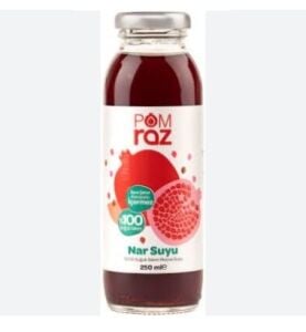 Pomraz %100 Nar Suyu 250ml Cam