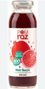 Pomraz %100 Nar Suyu 250ml Cam