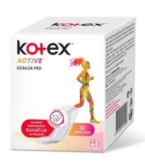 Kotex Active Ultra İnce Günlük Ped 32'li
