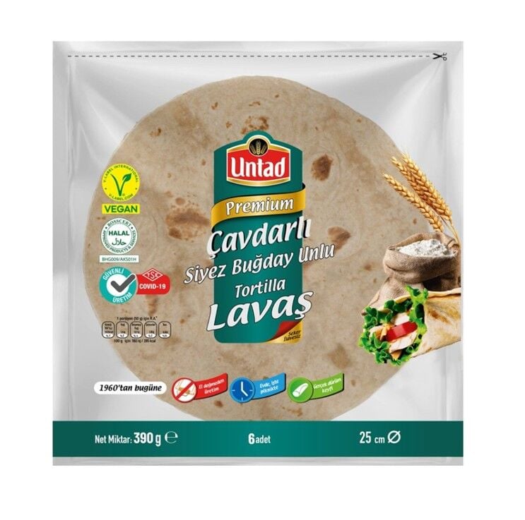 Untad Çavdarlı Siyez Buğdaylı Lavaş 25cm 390gr