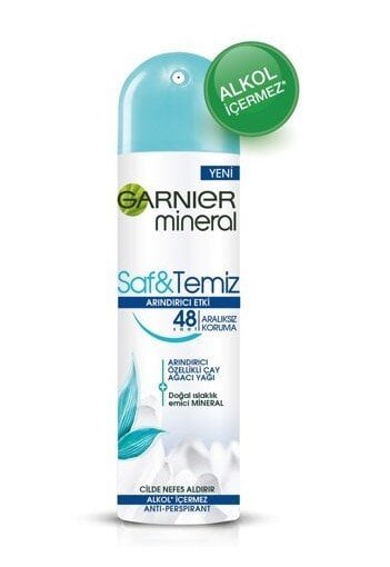 Garnier Mineral Saf&Temiz Sprey Deodorant 150 Ml