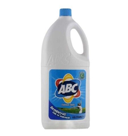Abc Çamaşır Suyu Bembeyaz & Parlak 4Lt