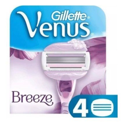 Gillette Venus Breeze 4'lü Yedek Kadın Tıraş Bıçağı