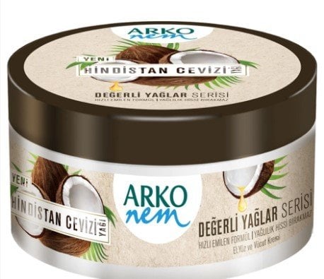 Arko Nem Değerli Yağlar Hindistan Cevizi Krem 250 Ml